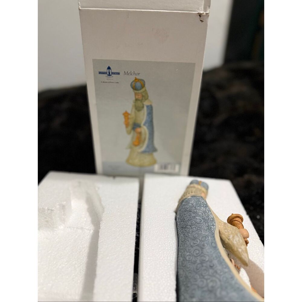 Center Street Provo Craft Resin Nativity Figure 10” Wiseman Melchor w/box